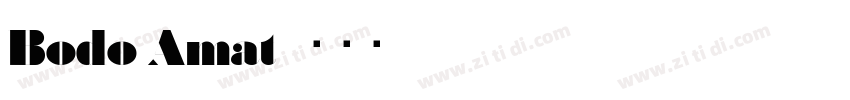 Bodo Amat字体转换